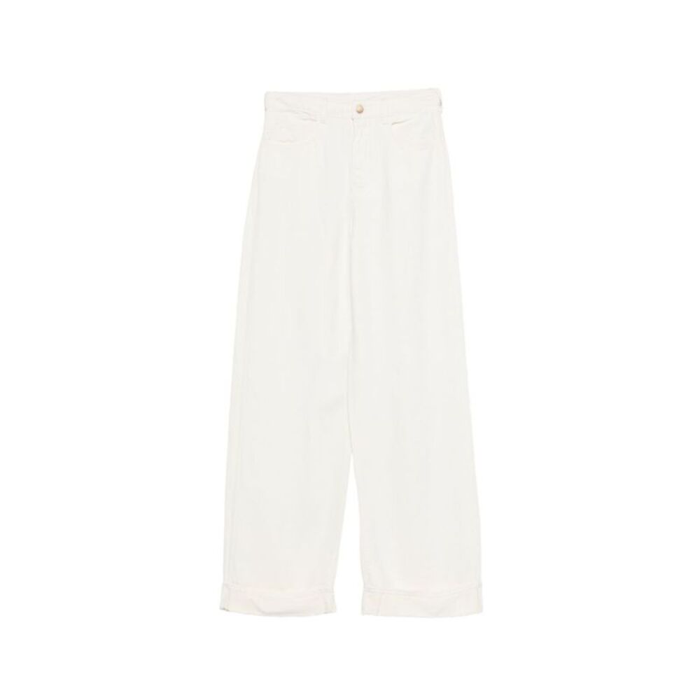 Emporio Armani Women Linen Blend Trousers